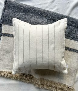 ベルギー製リネン生地クッションカバー【Q357ストライプ】