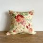 リネンパイピング付 50×50 花柄クッションカバー 【フローラルⅥ】