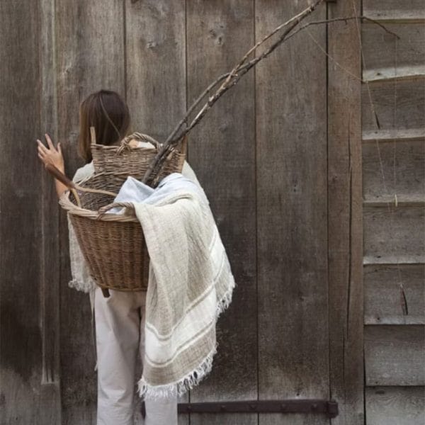 LIBECO HOME//リベコ リネンブランケット【フラックス】