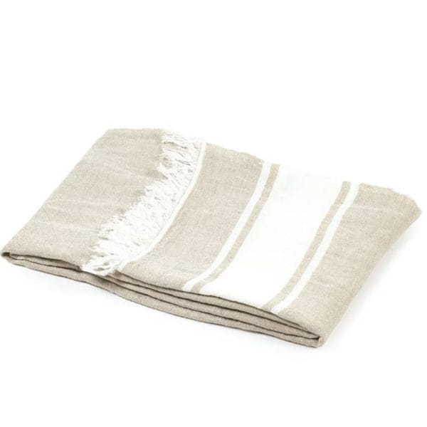 LIBECO HOME//リベコ リネンブランケット【フラックス】