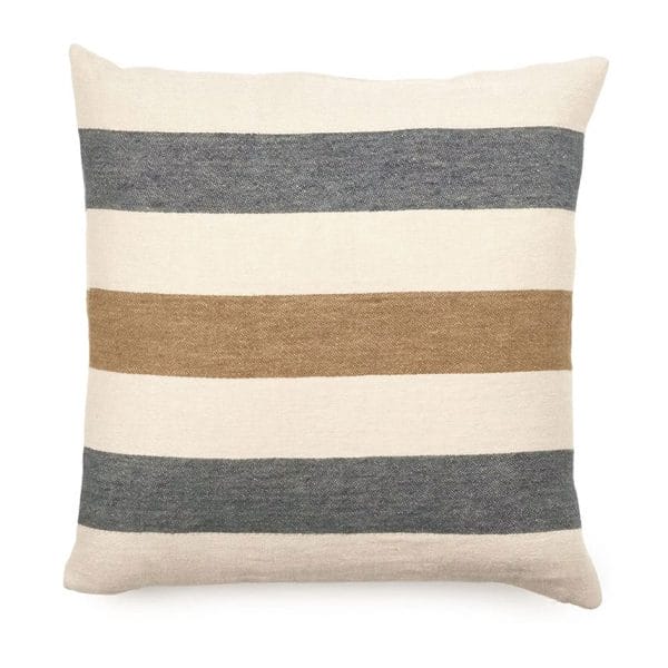 LIBECO HOME//リネンピローカバー【ダコタストライプ】