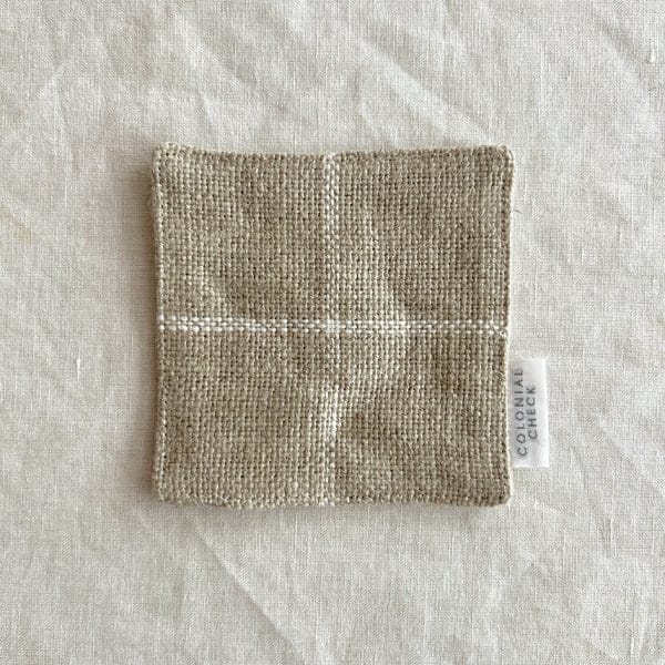 リネンチェックコースター【Naturals 33】