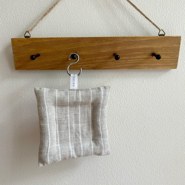 リネンクッションコースター【ベージュストライプ】