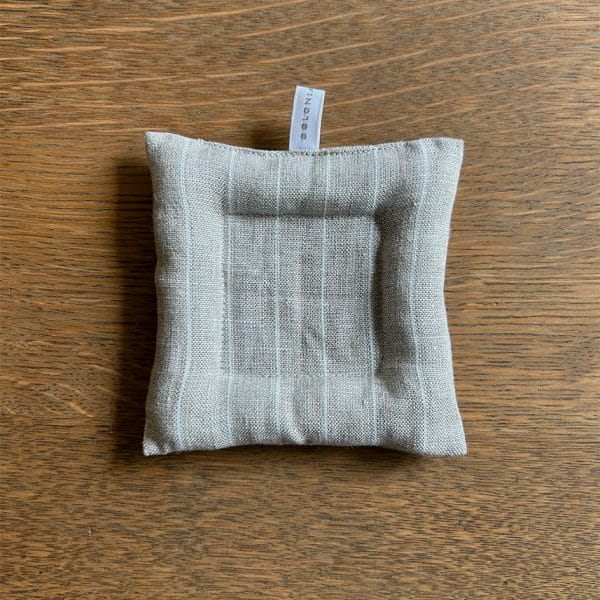 リネンクッションコースター【ベージュストライプ】