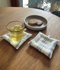 ”再入荷”リネンクッションコースター【リナ50】