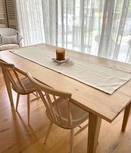 ヨーロッパリネンテーブルランナー【オートミール】
