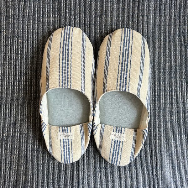 ”再入荷” オリジナル コットンルームシューズ【パトリブルー】