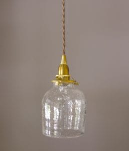 とりもと硝子店 /『吹雪 閉』ガラスのペンダントライト