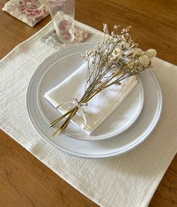 ヨーロッパリネン テーブルランチョンマット【エクリュベージュ】