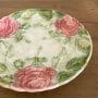 フランスアンティーク/バラのマジョリカプレート
