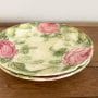 フランスアンティーク/バラのマジョリカプレート