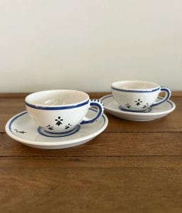 フランスアンティーク/Quimperカップ＆ソーサー