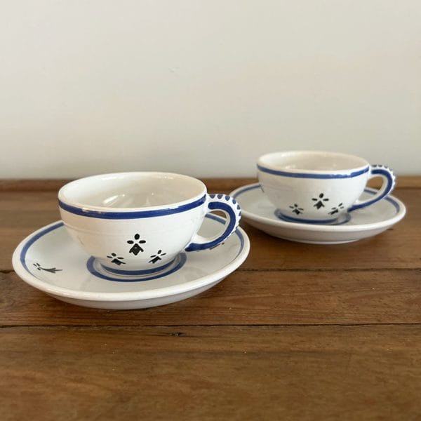 フランスアンティーク/Quimperカップ&ソーサー