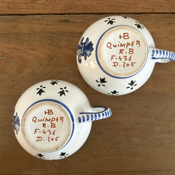 フランスアンティーク/Quimperカップ&ソーサー