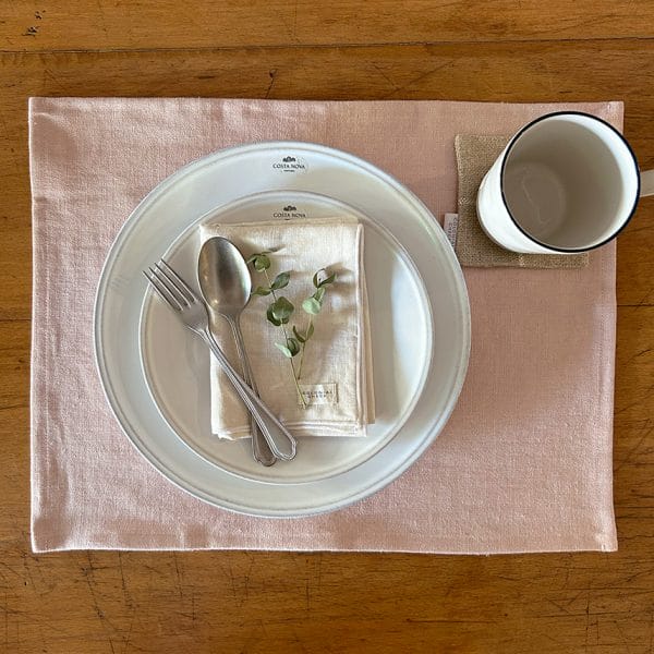 ヨーロッパリネン テーブルランチョンマット【シェル】