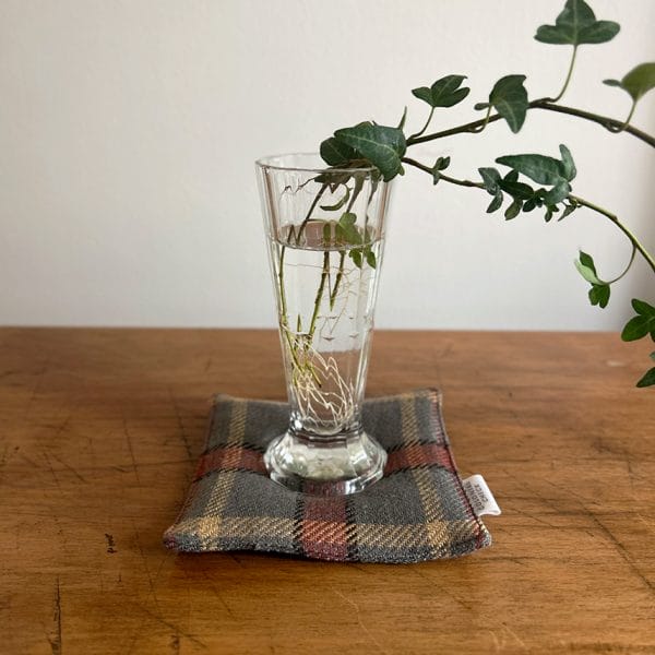 ヨーロッパリネン チェック柄ポットマット【全3色】