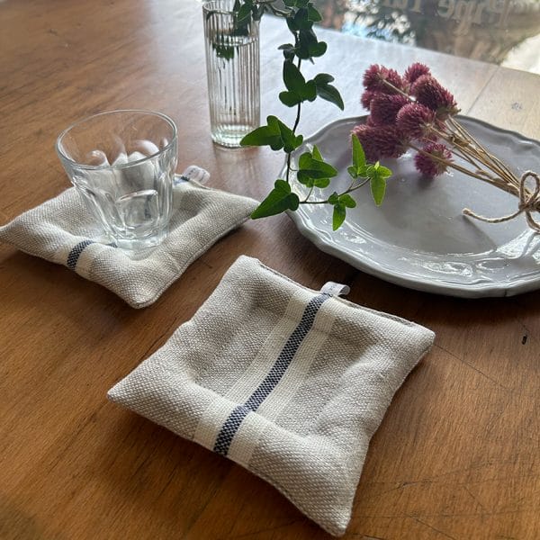 リネンクッションコースター【マリン2】